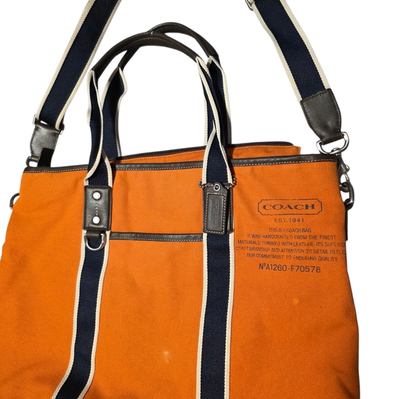 COACH XL Canvas Tote Bag - Picture 3 of 8